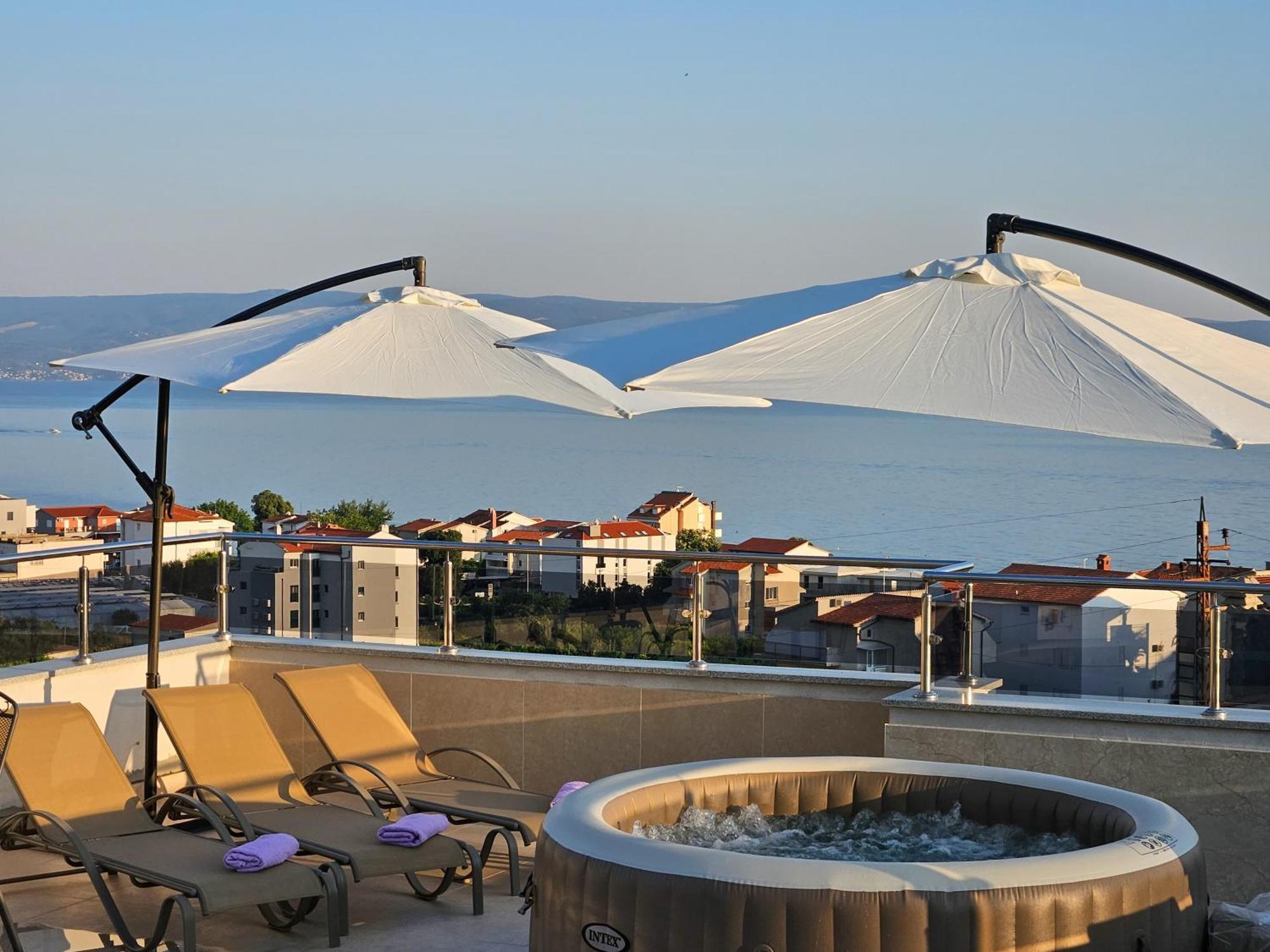 Modern Villa With Jacuzzi, Beautiful Sea View, Near Split! Villa 36A Подстрана Екстериор снимка