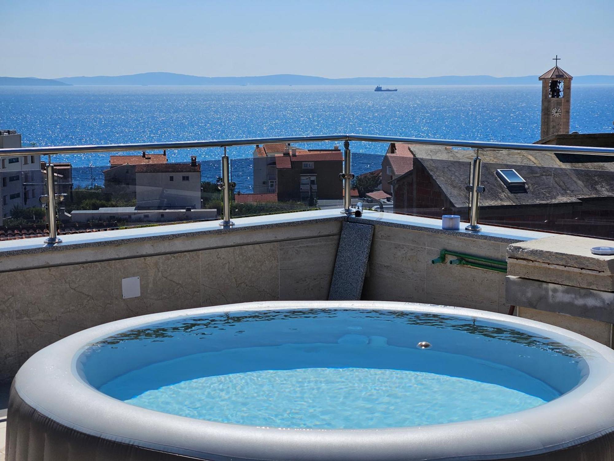 Modern Villa With Jacuzzi, Beautiful Sea View, Near Split! Villa 36A Подстрана Екстериор снимка